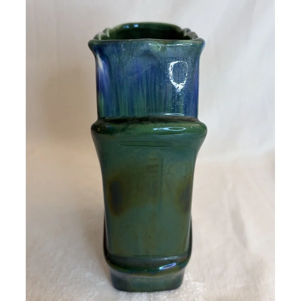 Vintage Royal Haeger Sculptural Tulip Rectangular Vase 8